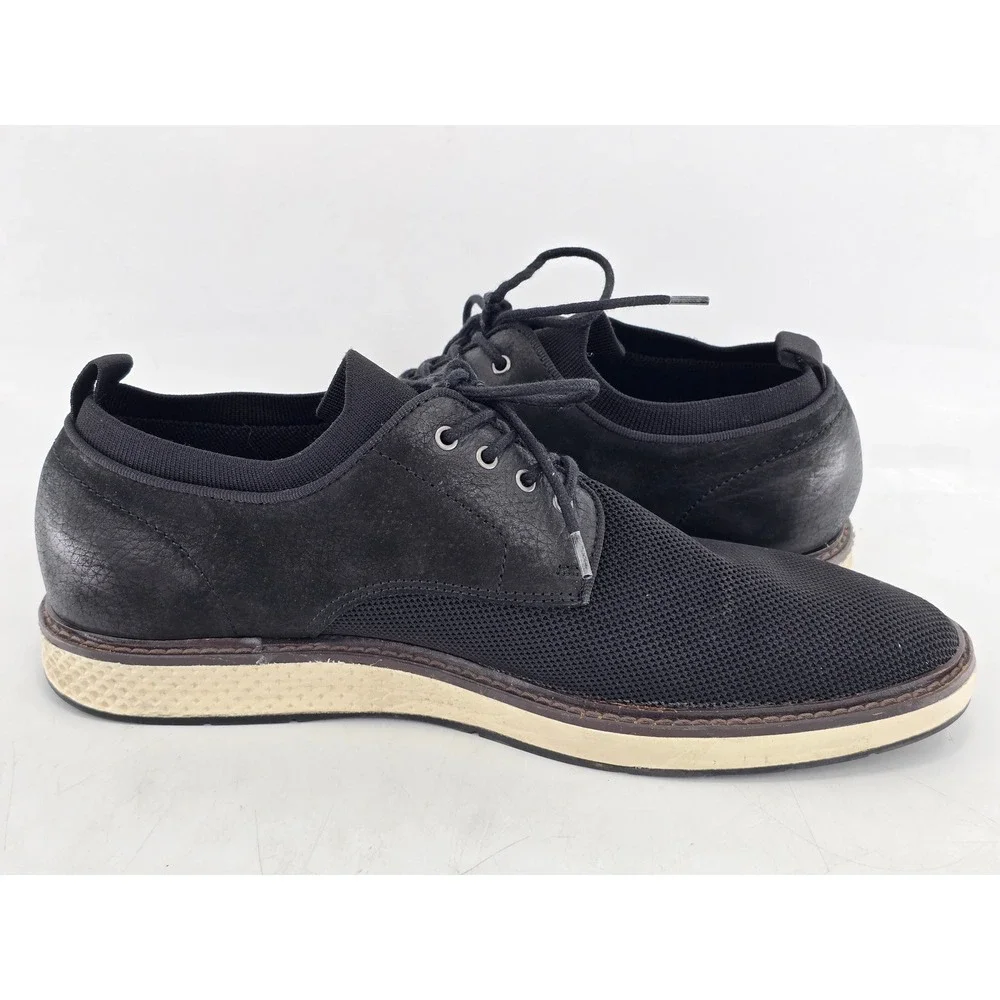 Vince Camuto Haze Oxford Mens 11M Black Mesh Leather Lace Up - Excellent